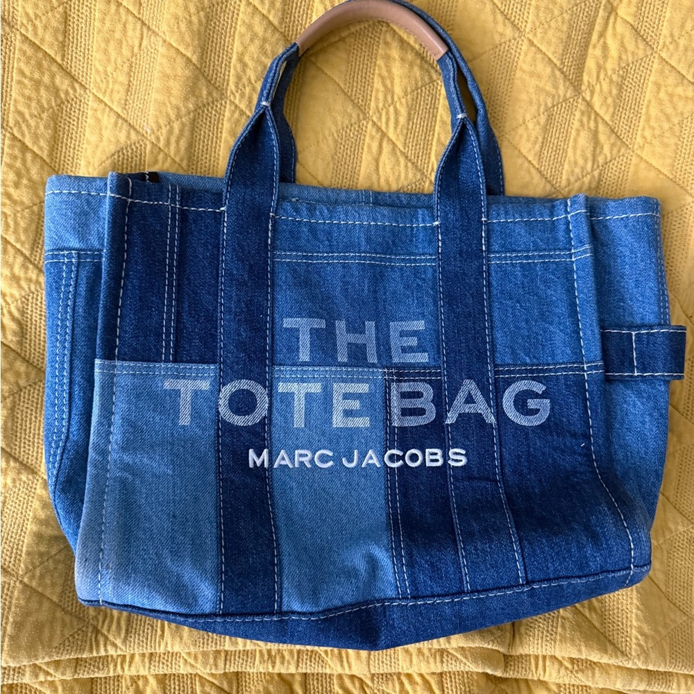 Marc Jacobs Two-Tone Blue Denim Tote